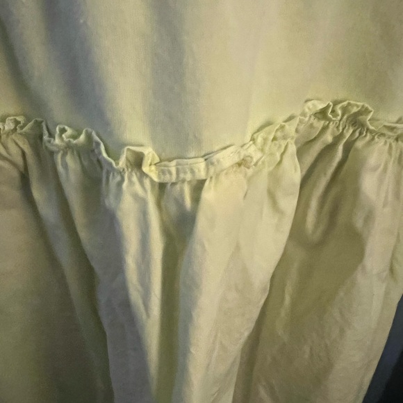 a new day Lime Green Puff Sleeve Knit Dress Knee Legnth w/ Pockets XL - Picture 5 of 8